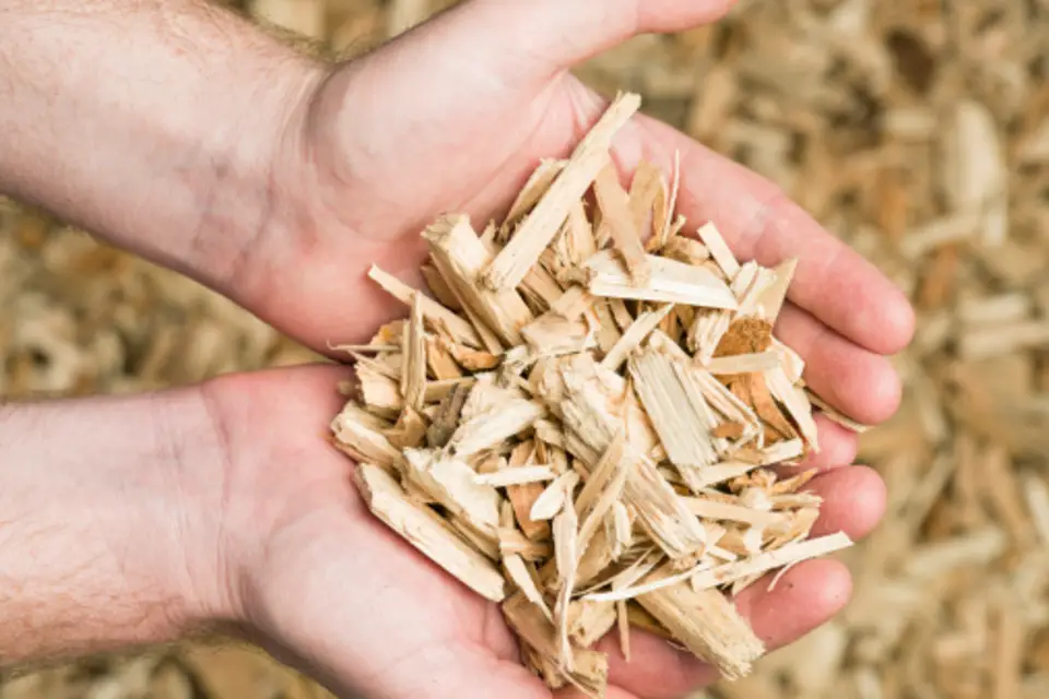 tilling wood chips into soil